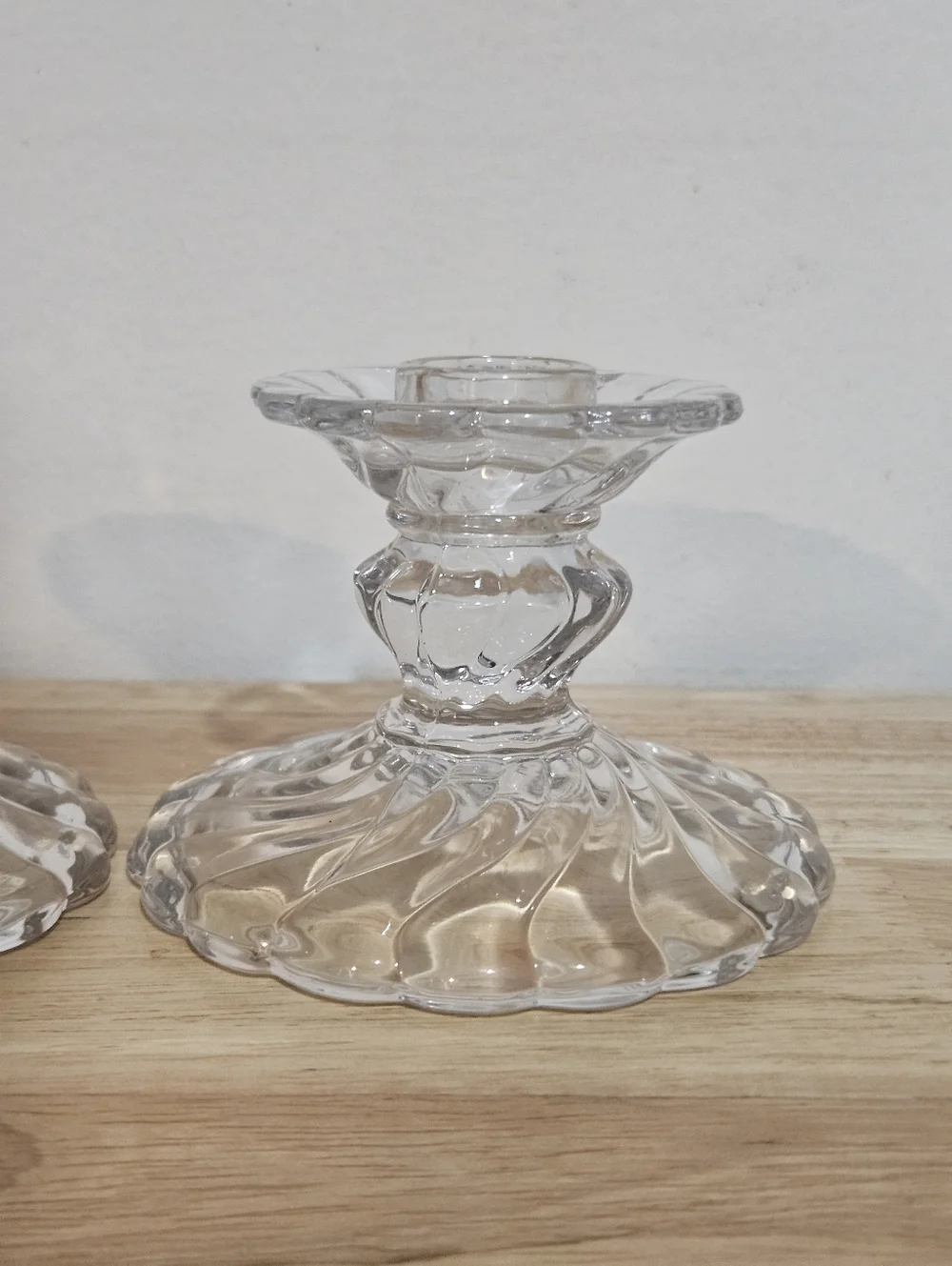 Set of Two Vintage Fostoria Candleholders